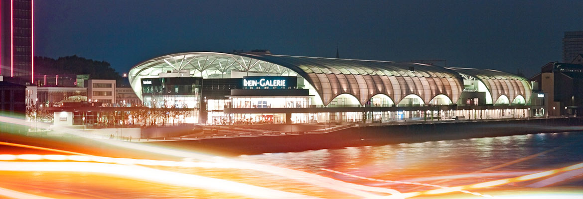 Die Rhein Galerie in Ludwigshafen ist eine Referenz der ABH GmbH aus Duisburg